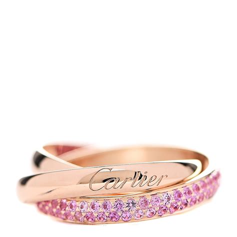 cartier must trinity 121114|cartier pink gold rings.